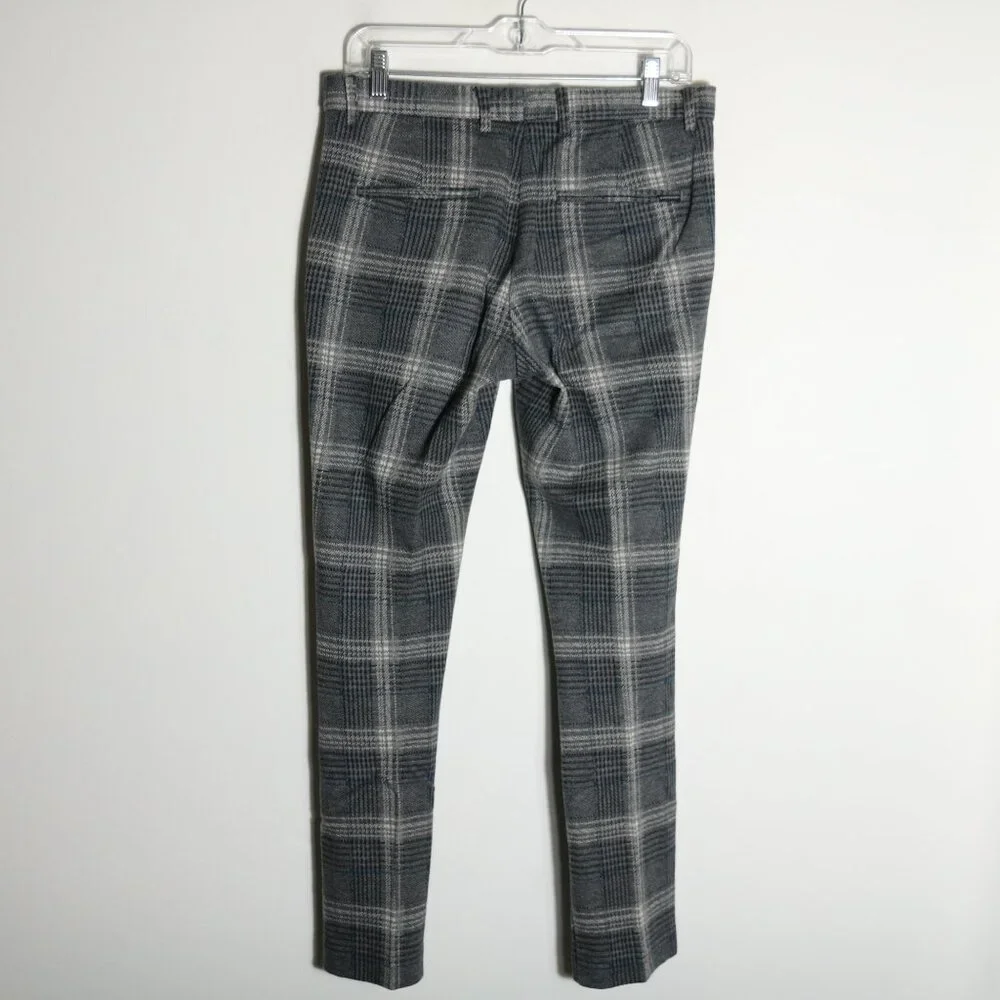 Scotch & Soda Mott Plaid Trouser Pants Mens 29x28 Blue Cotton Work Office Preppy